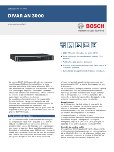 divar an 3000 - Bosch Security Systems