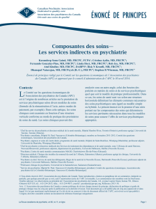 Les services indirects en psychiatrie