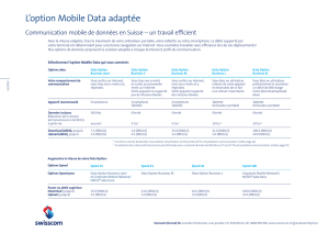 L`option Mobile Data adaptée