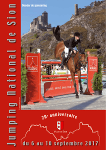 Jumping National de SionJumping National de Sion du 6 au 10