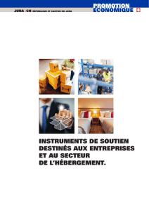 instruments de soutien destinés aux entreprises et au secteur de l