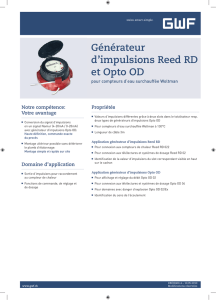 Générateur d`impulsions Reed RD et Opto OD