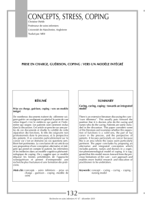 CONCEPTS, STRESS, COPING