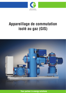Appareillage de commutation isolé au gaz (GIS)