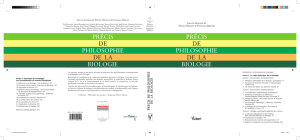 précis de philosophie de la biologie