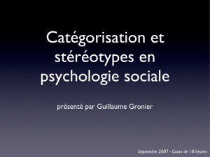 catégorisation - Guillaume Gronier
