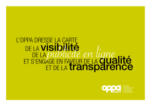ET DE LA transparence DE LA visibilité