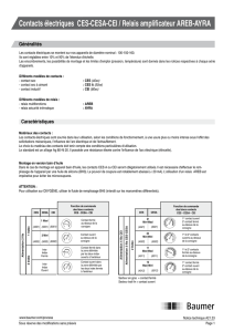 Contacts électriques CES-CESA-CEI / Relais amplificateur
