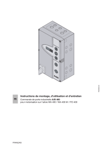 FR Instructions de montage, d`utilisation et d`entretien