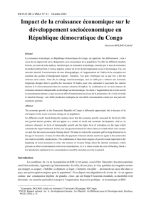 Impact de la croissance économique sur le développement