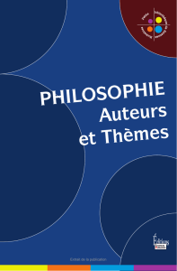 Philosophie : Auteurs et thèmes