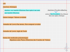 réactions chimiques réactions d`oxydo