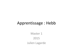 Apprentissage : Hebb