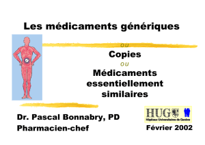 Générique - Pharmacie des HUG