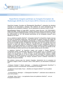 SuperSonic Imagine participe au Congrès Européen de Radiologie