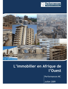 L`immobilier en Afrique de l`Ouest