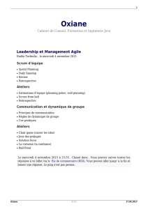 Leadership et Management Agile