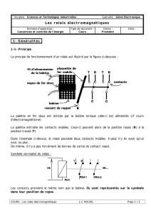 Les relais électromagnétiques