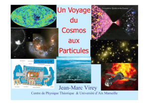 Un Voyage du Cosmos aux Particules Particules