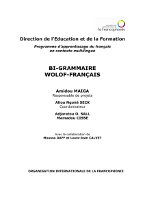 _Français - Wolof_ Chapitre 2 - Le groupe nominal - ELAN