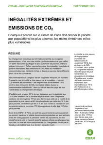 INÉGALITÉS EXTRÊMES ET EMISSIONS DE CO2