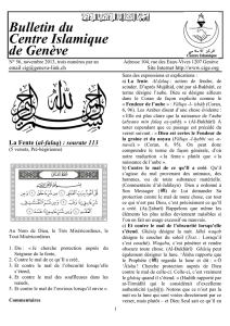 Bulletin n°56 - Centre Islamique de Genève