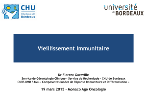 Vieillissement Immunitaire Dr Florent Guerville