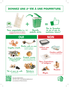 Sacs compostables (min. 7 .) Nouvelle poubelle aérée Pas de