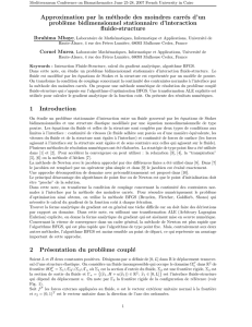 Approximation par la méthode des moindres carrés d`un probl`eme