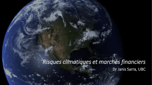 Risques climatiques et marchés financiers