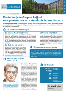 Fondation Jean-Jacques Laffont : une gouvernance aux standards