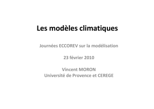 Les modèles climatiques