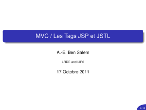 MVC / Les Tags JSP et JSTL