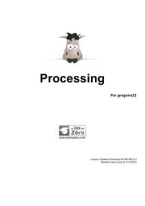 Tutoriel Processing