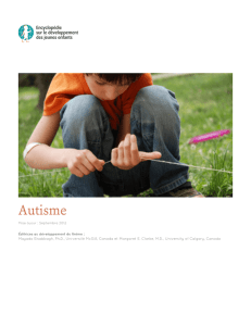Autisme - Encyclopédie sur le développement des jeunes enfants