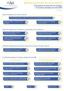 Dépistage et prévention du cancer colorectal