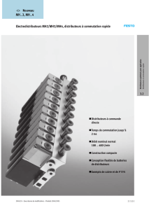 Electrodistributeurs MH2/MH3/MH4, distributeurs à commutation