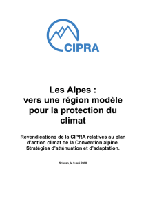 vers une région modèle pour la protection du climat