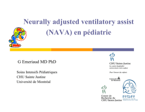 Neurally adjusted ventilatory assist (NAVA) en pédiatrie
