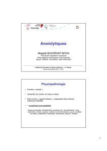 Anxiolytiques - Formation en Soins Infirmiers