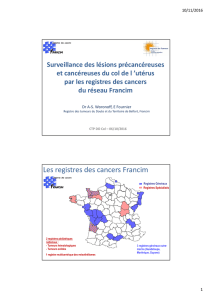Les registres des cancers Francim