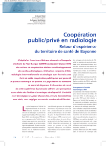 Coopération public/privé en radiologie