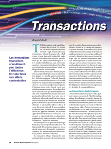 Transactions opaques - Finances et Développement – mars 2010