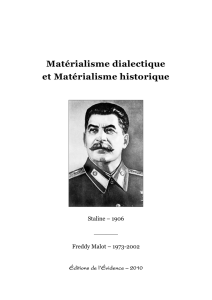 Staline - 1906 - Les lois du Matérialisme Dialectique