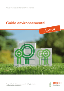 Guide environnemental - Agglomération Lausanne