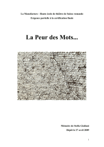 "Le comédien est un passeur de mots" (Claude Régis ou Ludovic