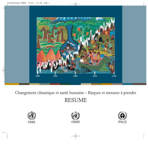 Changement climatique et santé humaine
