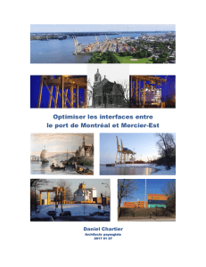 Optimiser les interfaces entre le port de Montréal