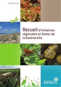 Recueild`initiatives régionales en faveur de la biodiversité