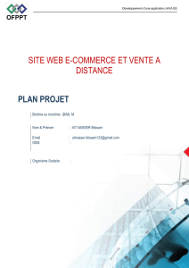 site web e-commerce et vente a distance plan projet - Toubkal-it